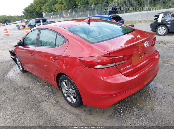 5NPD84LFXJH303423 2018 HYUNDAI ELANTRA Red Задня ліва чверть