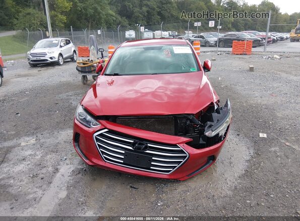5NPD84LFXJH303423 2018 HYUNDAI ELANTRA Red Вид щитка приладів