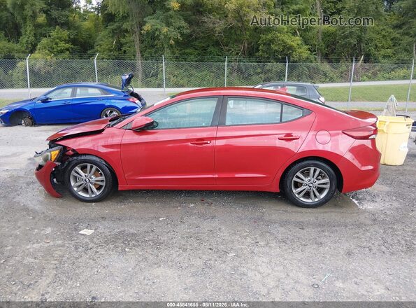5NPD84LFXJH303423 2018 HYUNDAI ELANTRA Red Панорамний вид салону 360°