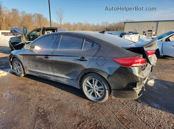 5NPD84LFXJH304023 2018 HYUNDAI ELANTRA Black Trasero izquierdo
