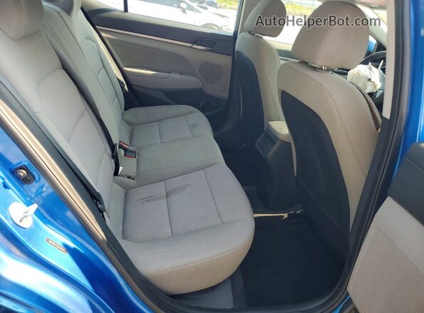 5NPD84LFXJH310405 2018 HYUNDAI ELANTRA Blue Widok tylnych siedzeń