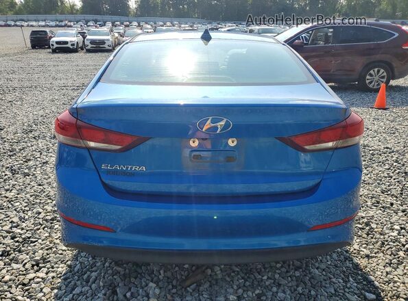 5NPD84LFXJH310405 2018 HYUNDAI ELANTRA Blue Widok z tyłu