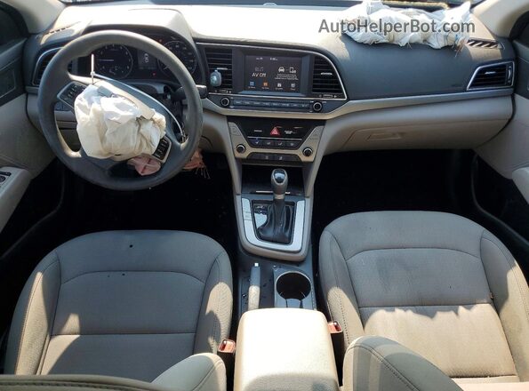 5NPD84LFXJH310405 2018 HYUNDAI ELANTRA Blue Widok deski rozdzielczej