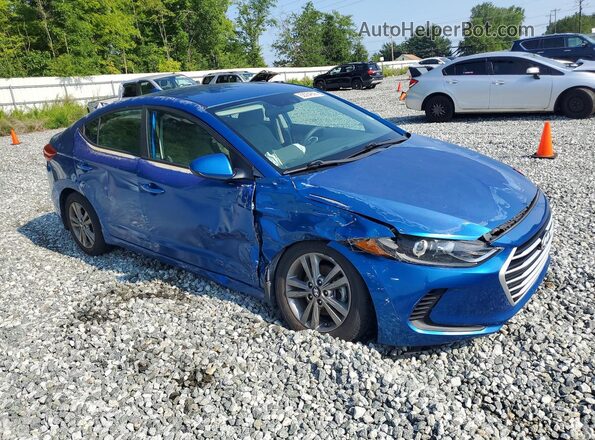 5NPD84LFXJH310405 2018 HYUNDAI ELANTRA Blue Przód prawy