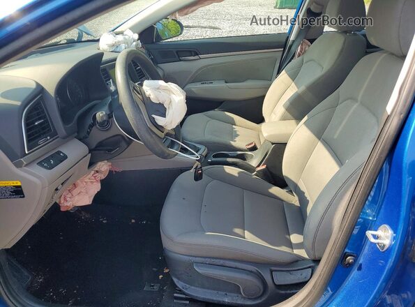 5NPD84LFXJH310405 2018 HYUNDAI ELANTRA Blue Widok wnętrza z przodu