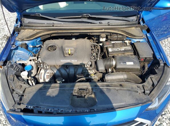 5NPD84LFXJH310405 2018 HYUNDAI ELANTRA Blue Widok wnętrza z tyłu