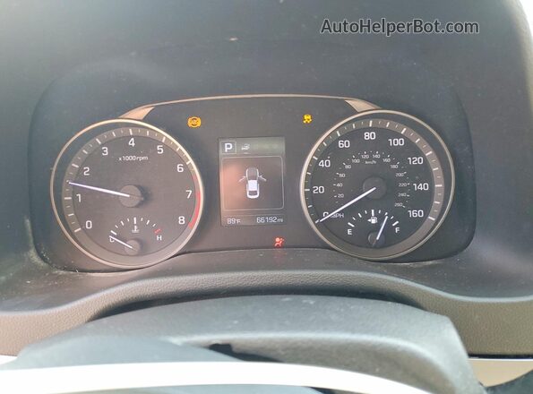 5NPD84LFXJH310405 2018 HYUNDAI ELANTRA Blue Widok zestawu wskaźników