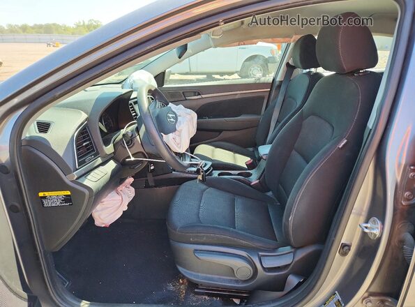 5NPD84LFXJH323199 2018 HYUNDAI ELANTRA Gray Widok wnętrza z przodu