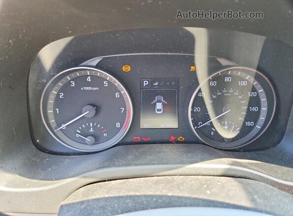 5NPD84LFXJH323199 2018 HYUNDAI ELANTRA Gray Widok zestawu wskaźników