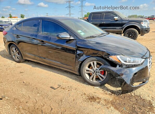 5NPD84LFXJH341427 2018 HYUNDAI ELANTRA Black Delantero derecho