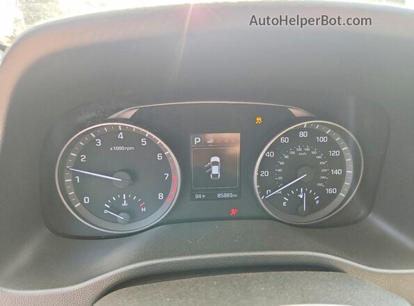 5NPD84LFXJH341427 2018 HYUNDAI ELANTRA Black Vista del cuadro de instrumentos