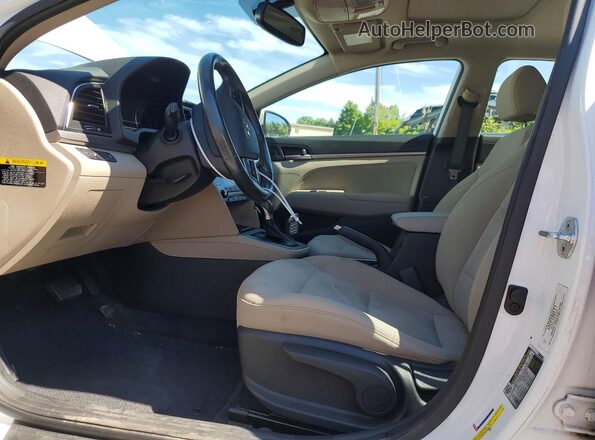 5NPD84LFXJH343596 2018 HYUNDAI ELANTRA White Widok wnętrza z przodu