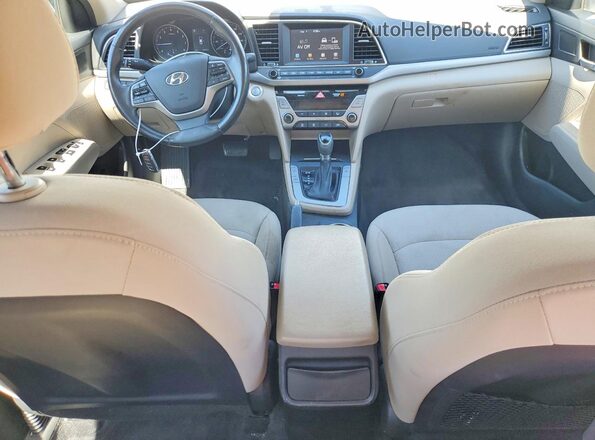 5NPD84LFXJH343596 2018 HYUNDAI ELANTRA White Widok deski rozdzielczej