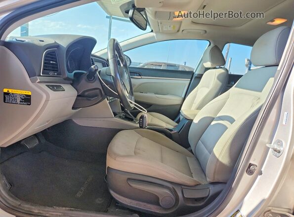 5NPD84LFXJH357854 2018 HYUNDAI ELANTRA Silver Вид салону спереду