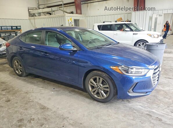 5NPD84LFXJH360592 2018 HYUNDAI ELANTRA Синий Передняя правая четверть