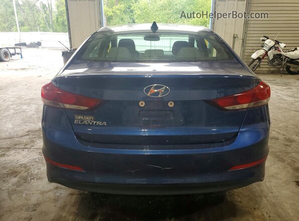 5NPD84LFXJH360592 2018 HYUNDAI ELANTRA Синий Вид сзади