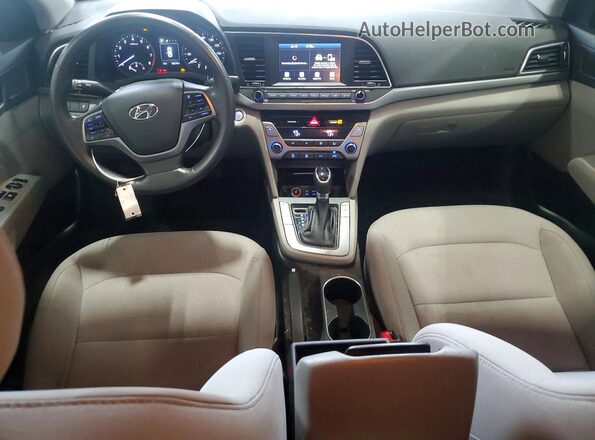 5NPD84LFXJH360592 2018 HYUNDAI ELANTRA Синий Вид панели приборов