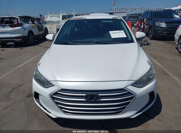 5NPD84LFXJH367798 2018 HYUNDAI ELANTRA White ხელსაწყოთა პანელის ხედი