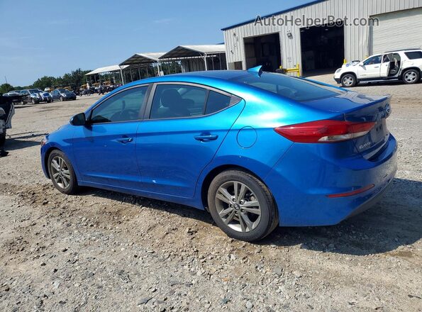 5NPD84LFXJH380485 2018 HYUNDAI ELANTRA Blue Rear left