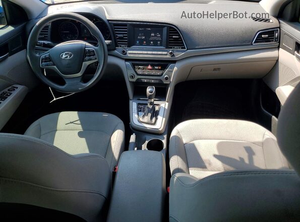 5NPD84LFXJH380485 2018 HYUNDAI ELANTRA Blue Dashboard view