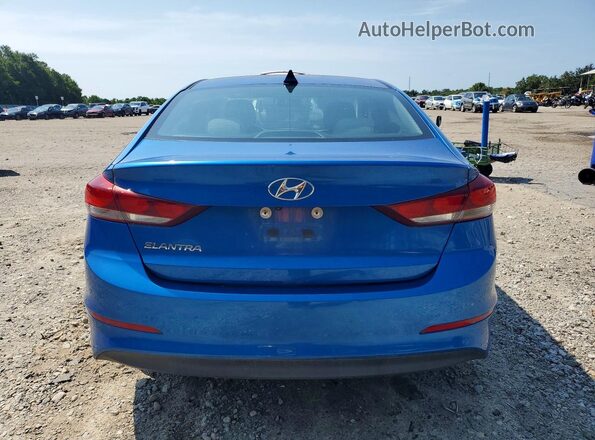 5NPD84LFXJH380485 2018 HYUNDAI ELANTRA Blue Rear view