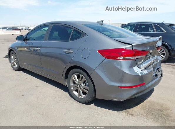 5NPD84LFXJH382768 2018 HYUNDAI ELANTRA Серый Задняя левая четверть