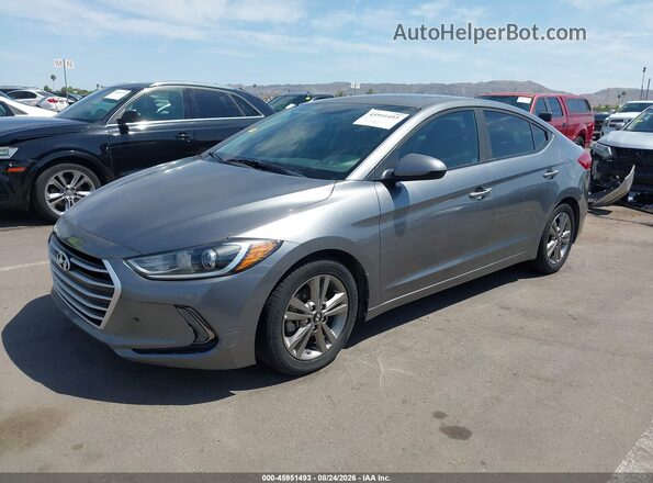 5NPD84LFXJH382768 2018 HYUNDAI ELANTRA Серый Передняя левая четверть