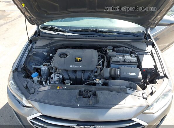 5NPD84LFXJH382768 2018 HYUNDAI ELANTRA Серый Вид сзади