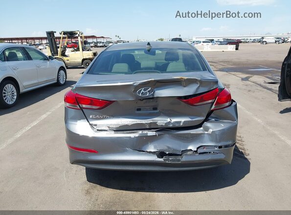 5NPD84LFXJH382768 2018 HYUNDAI ELANTRA Серый Вид спереди