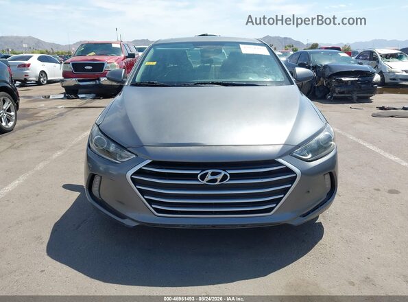 5NPD84LFXJH382768 2018 HYUNDAI ELANTRA Серый Вид задней части салона