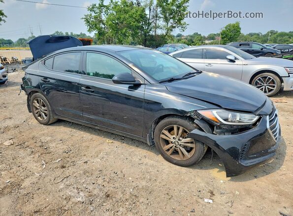 5NPD84LFXJH389400 2018 HYUNDAI ELANTRA Черный Передняя правая четверть