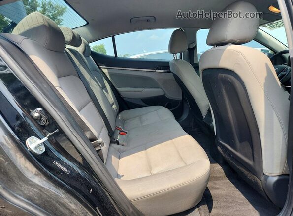 5NPD84LFXJH389400 2018 HYUNDAI ELANTRA Черный Вид задних сидений