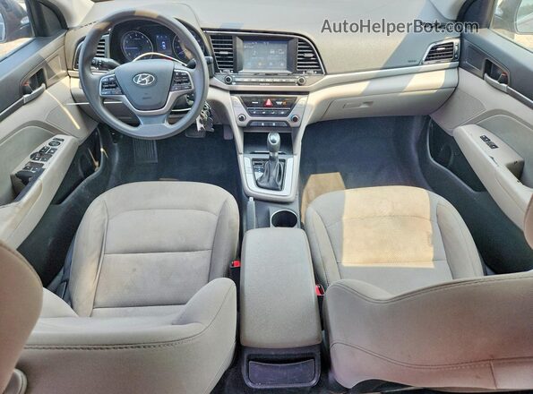 5NPD84LFXJH389400 2018 HYUNDAI ELANTRA Черный Вид панели приборов