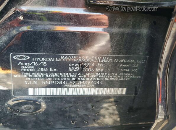 5NPD84LFXJH397044 2018 HYUNDAI ELANTRA Black Вид підкапотного простору