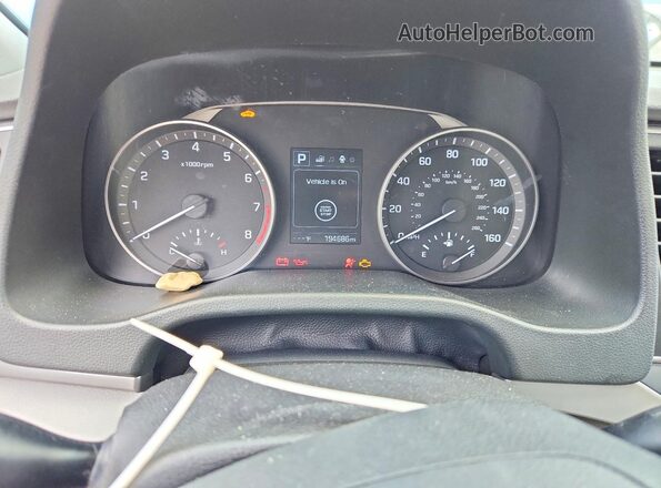 5NPD84LFXJH397044 2018 HYUNDAI ELANTRA Black Вид щитка приладів