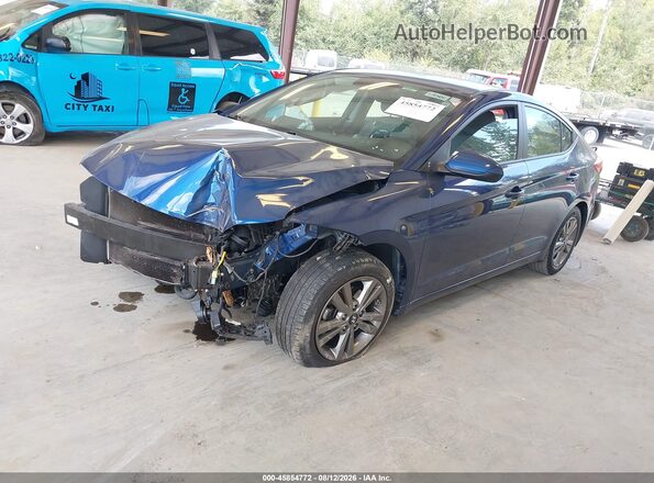 5NPD84LFXJH398324 2018 HYUNDAI ELANTRA Синий Передняя левая четверть