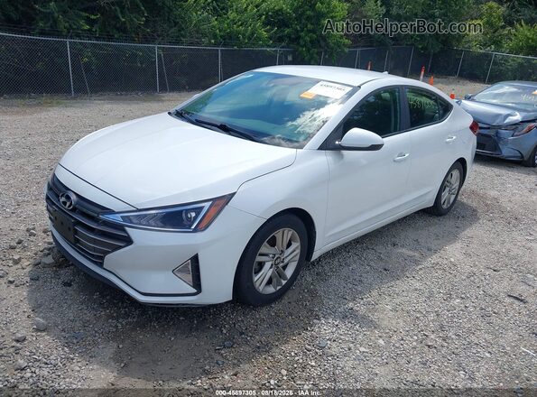 5NPD84LFXKH414605 2019 HYUNDAI ELANTRA Белый Передняя левая четверть
