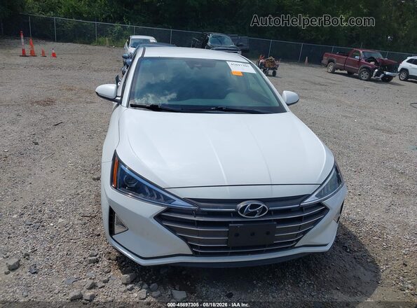 5NPD84LFXKH414605 2019 HYUNDAI ELANTRA Белый Вид задней части салона