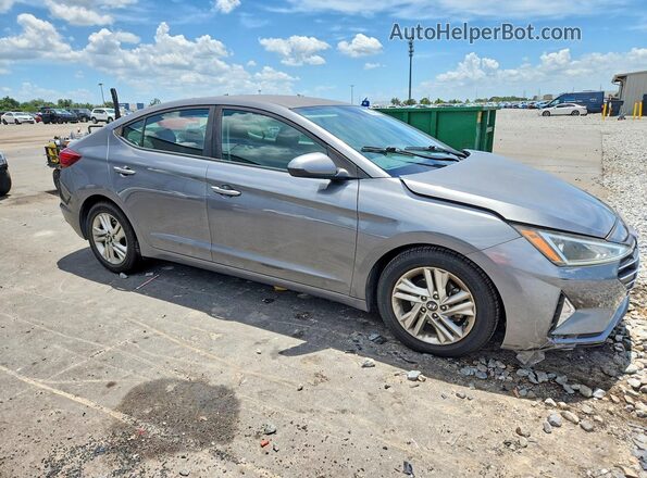 5NPD84LFXKH417097 2019 HYUNDAI ELANTRA Gray წინა მარჯვენა