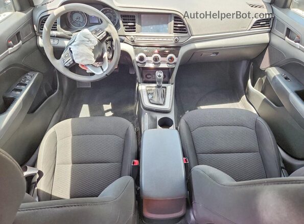 5NPD84LFXKH417097 2019 HYUNDAI ELANTRA Gray წინა პანელის ხედი