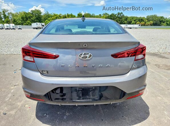 5NPD84LFXKH417097 2019 HYUNDAI ELANTRA Gray უკანა ხედი