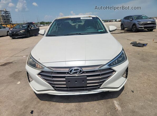 5NPD84LFXKH418296 2019 HYUNDAI ELANTRA White წინა ხედი