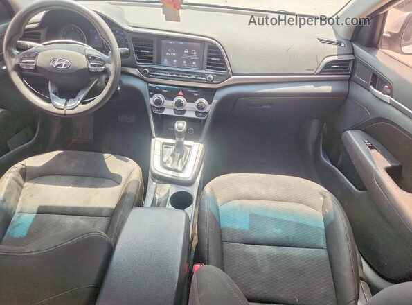 5NPD84LFXKH418296 2019 HYUNDAI ELANTRA White წინა პანელის ხედი