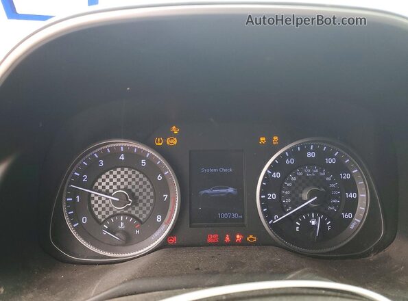 5NPD84LFXKH422171 2019 HYUNDAI ELANTRA Silver ხელსაწყოთა პანელის ხედი