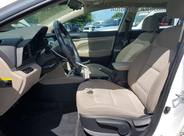 5NPD84LFXKH424101 2019 HYUNDAI ELANTRA White Front interior view