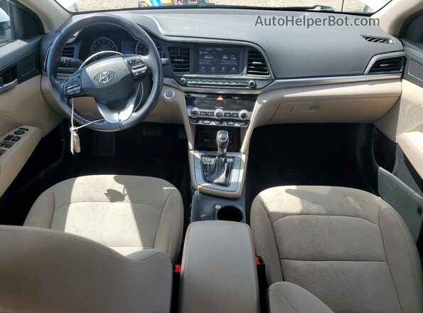 5NPD84LFXKH424101 2019 HYUNDAI ELANTRA White Dashboard view