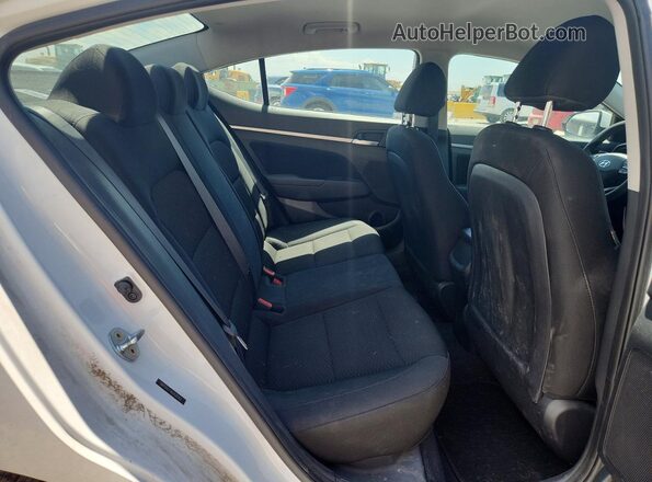 5NPD84LFXKH428763 2019 HYUNDAI ELANTRA White Rear seats view