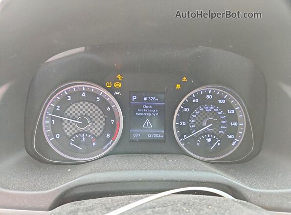 5NPD84LFXKH435258 2019 HYUNDAI ELANTRA Silver Instrument cluster view