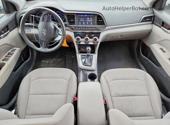 5NPD84LFXKH435258 2019 HYUNDAI ELANTRA Silver Dashboard view