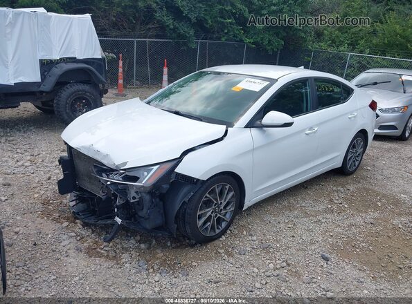 5NPD84LFXKH454764 2019 HYUNDAI ELANTRA Белый Передняя левая четверть